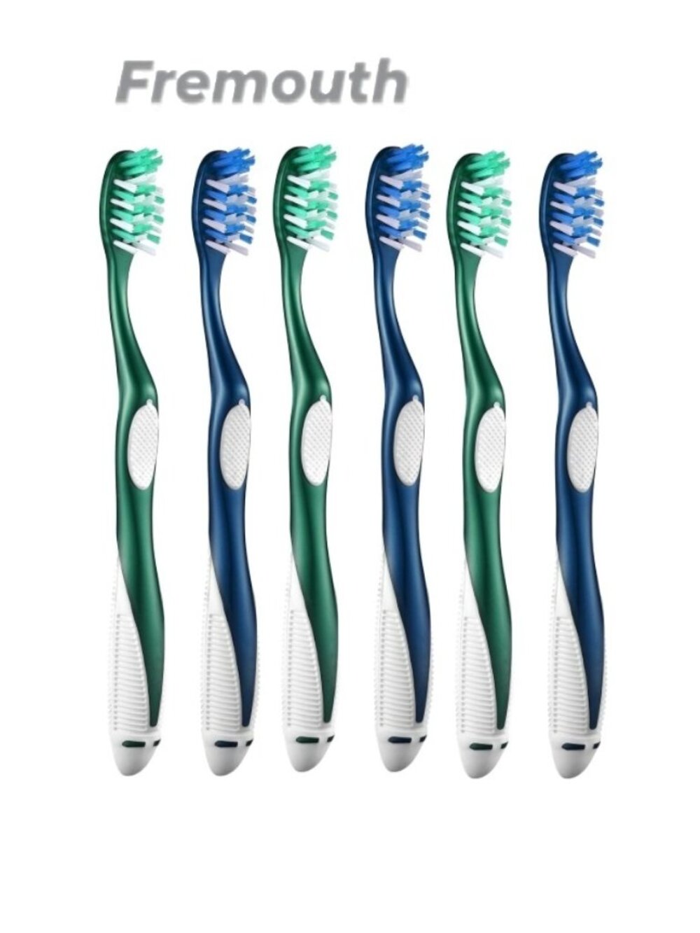 Fremouth Extra Firm Toothbrushes for Adults Extra Hard Bristles 6 Count